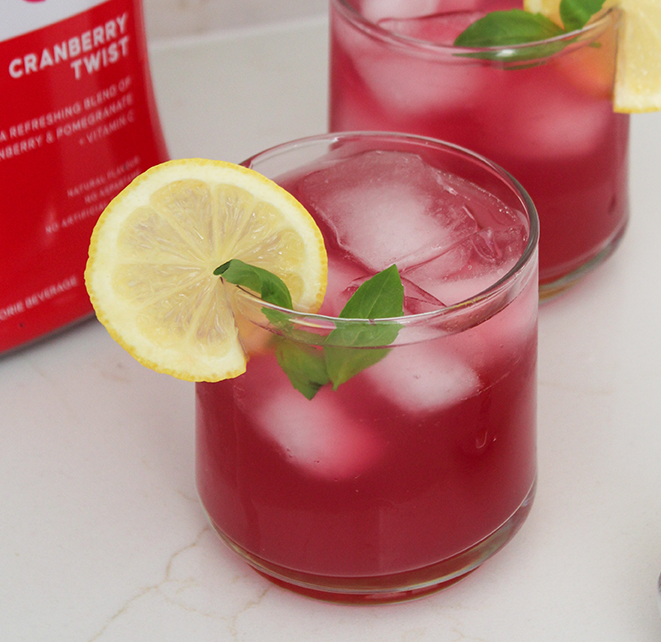 cranberry bourbon smash