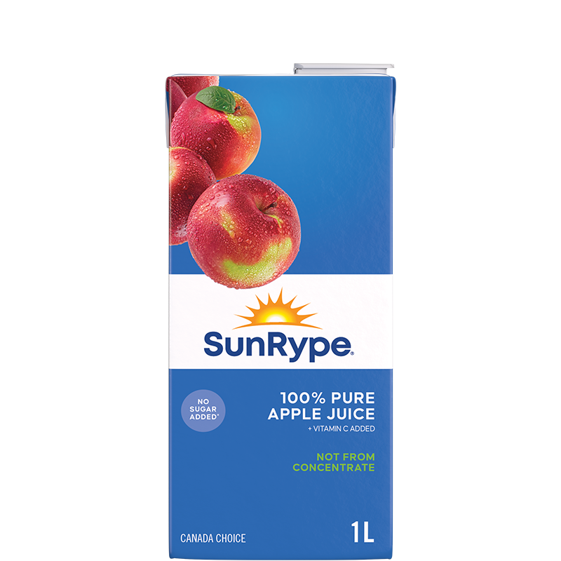 SunRype Not from Concentrate APPLE JUICE NOT FROM CONCENTRATE Tetra Slim 1L