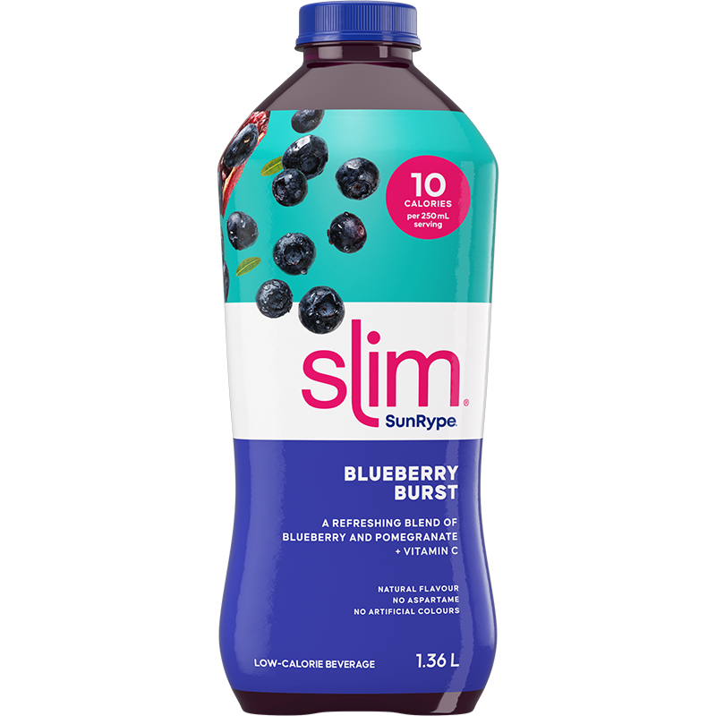 SunRype Slim BLUEBERRY BURST Plastic PET 1.36L