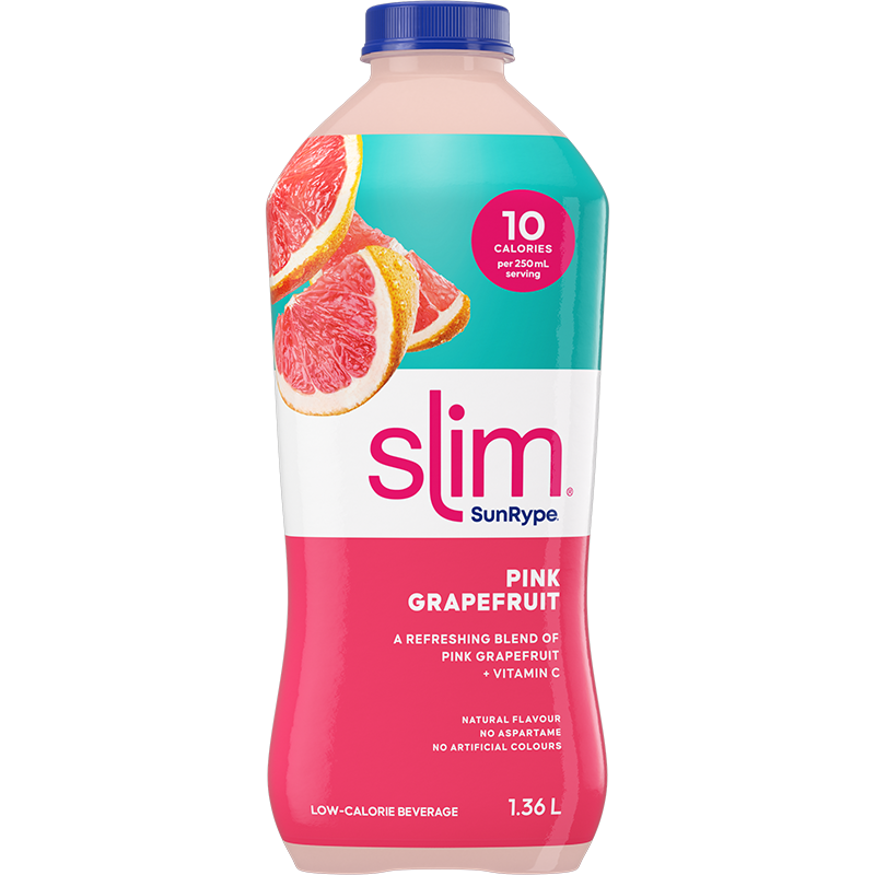 SunRype Slim PINK GRAPEFRUIT Plastic PET 1.36L