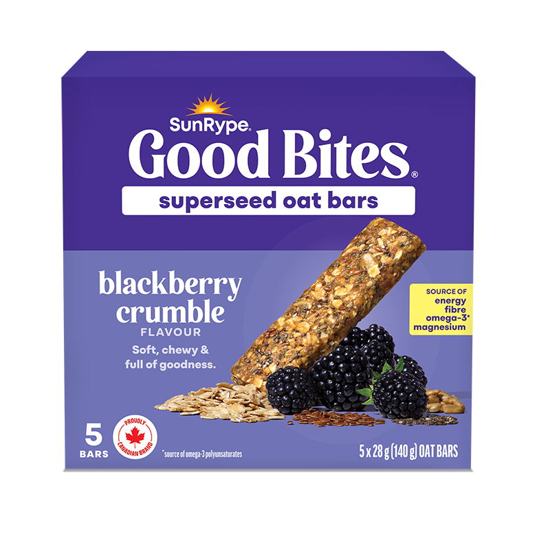 SunRype Good Bites BLACKBERRY CRUMBLE Carton 5 x 28g