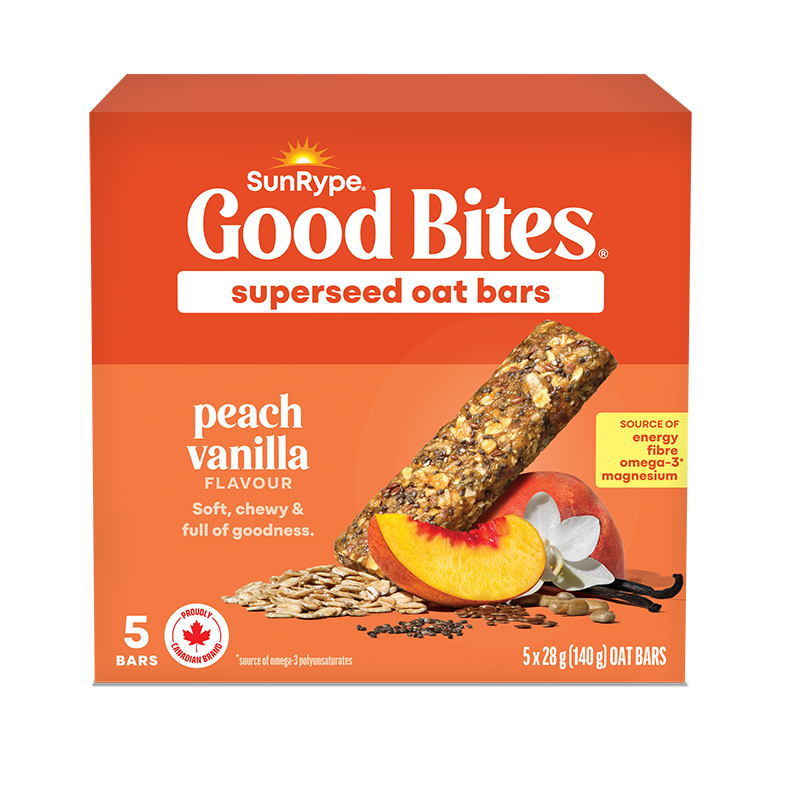 SunRype Good Bites PEACH VANILLA Carton 5 x 28g