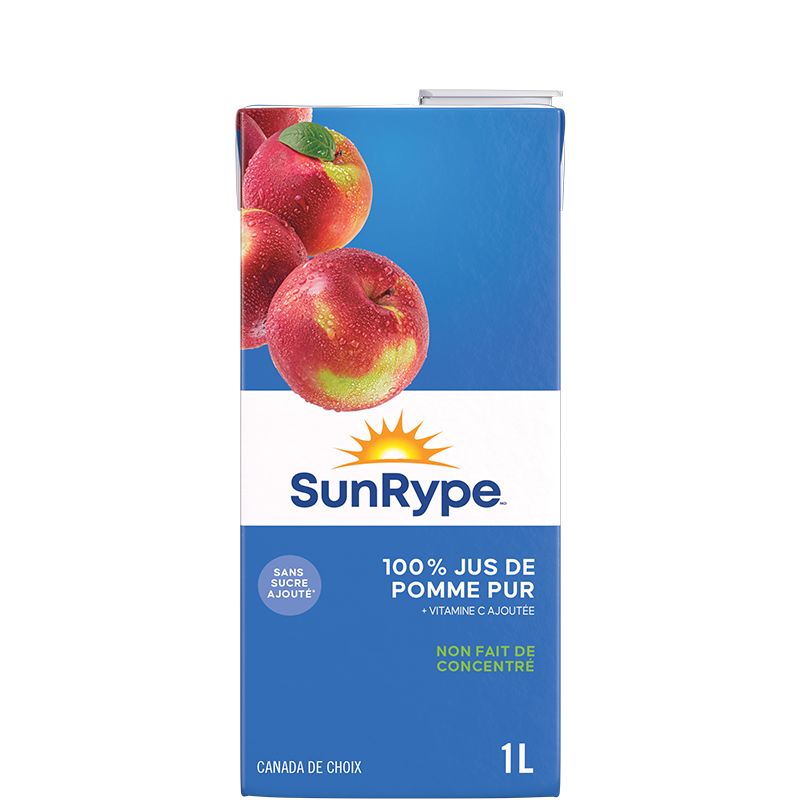 SunRype non fait de concentré JUS DE POMME NON FAIT DE CONCENTRÉ Tetra Slim 1L