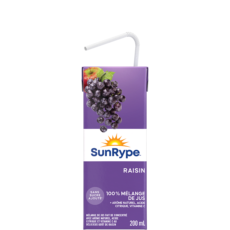 SunRype 100% jus RAISIN Tetra 200mL