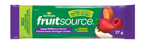 SunRype Fruitsource POMME BAIES SAUVAGES CAROTTE Printed Film 37g