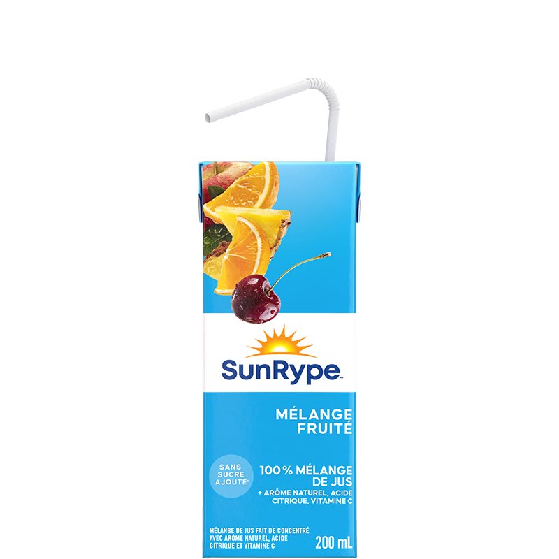 SunRype 100% jus MÉLANGE FRUITÉ Tetra 200mL