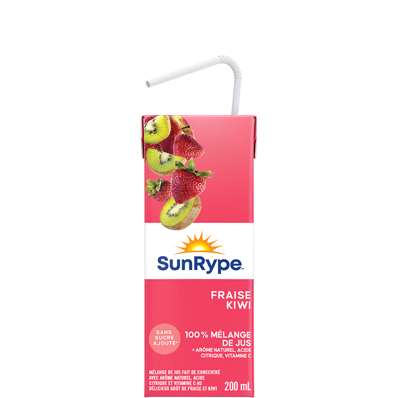 SunRype 100% jus FRAISE KIWI Tetra 200mL