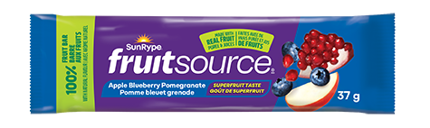 SunRype Fruitsource POMME BLEUET GRENADE Printed Film 37g