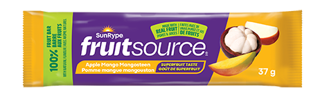 SunRype Fruitsource POMME MANGUE MANGOUSTAN Printed Film 37g