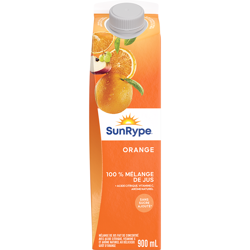 SunRype 100% jus ORANGE Gable Elopak 900mL