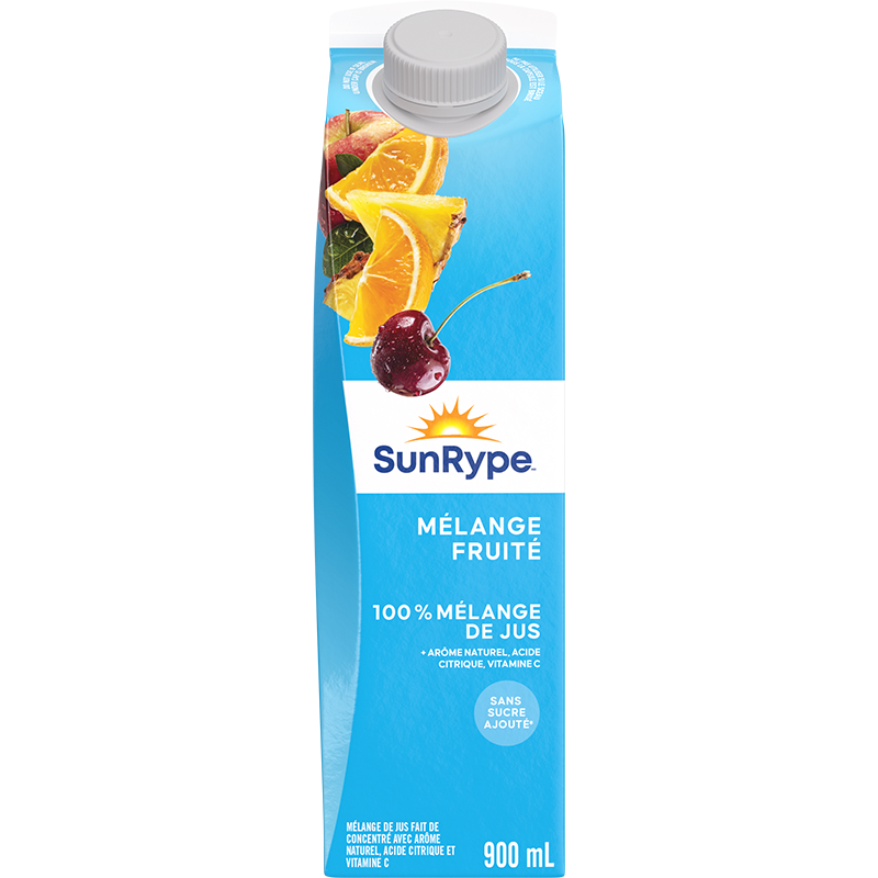 SunRype 100% jus MÉLANGE FRUITÉ Gable Elopak 900mL