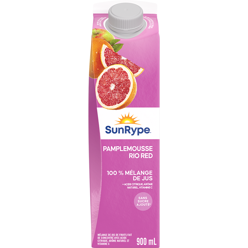 SunRype 100% jus PAMPLEMOUSSE RIO RED Gable Elopak 900mL