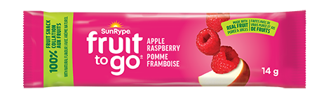 SunRype Fruit to Go POMME FRAMBOISE Printed Film 14g